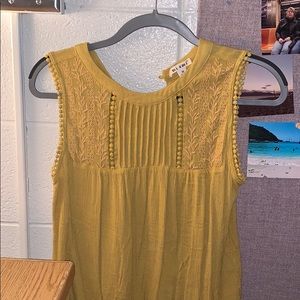 Yellow tank top